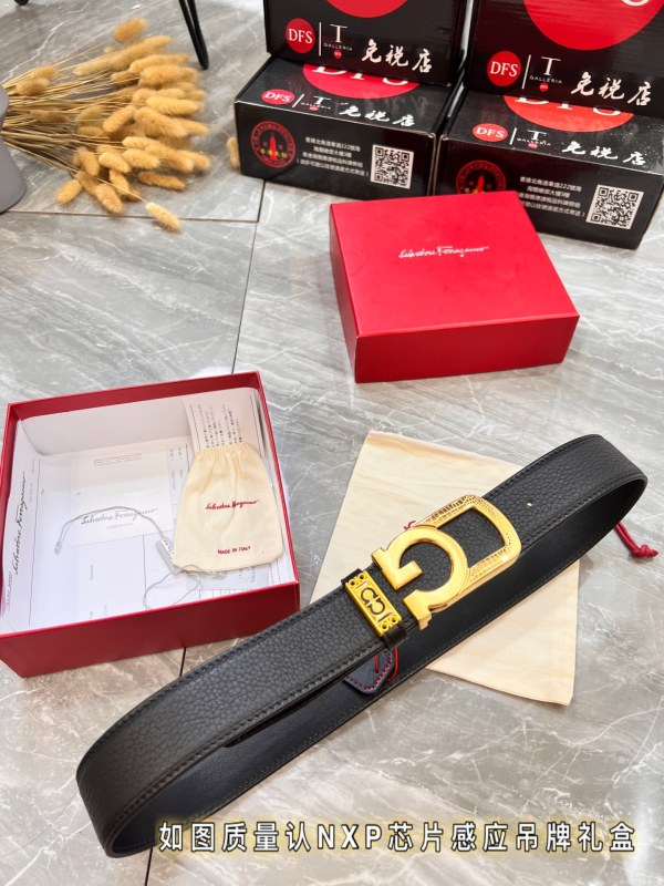 Streetwear Belt Ferragamo 320026 size:3.5cm