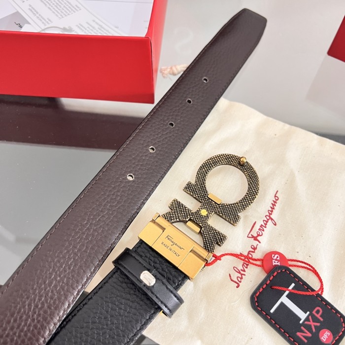 Streetwear Belt Ferragamo 320158 size:3.5cm