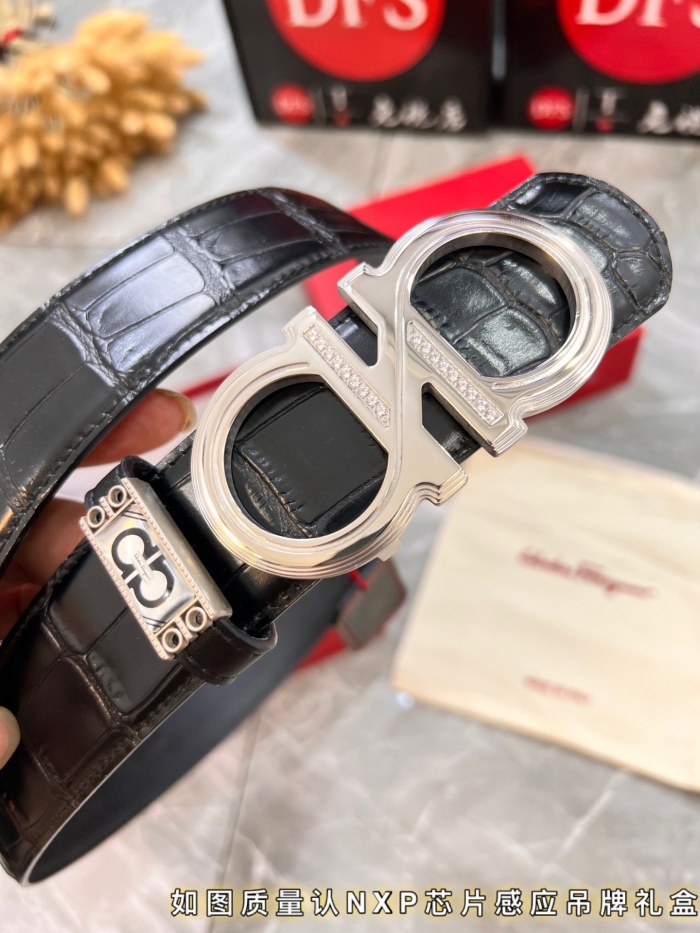 Streetwear Belt Ferragamo 319864 size:3.5cm