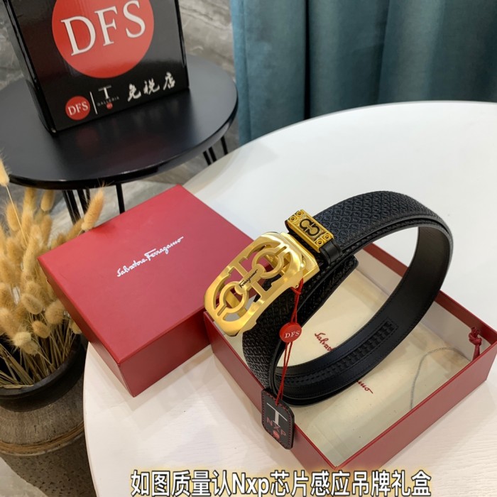 Streetwear Belt Ferragamo 320073 size:3.5cm