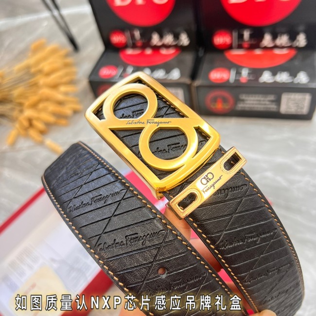 Streetwear Belt Ferragamo 320059 size:3.5cm