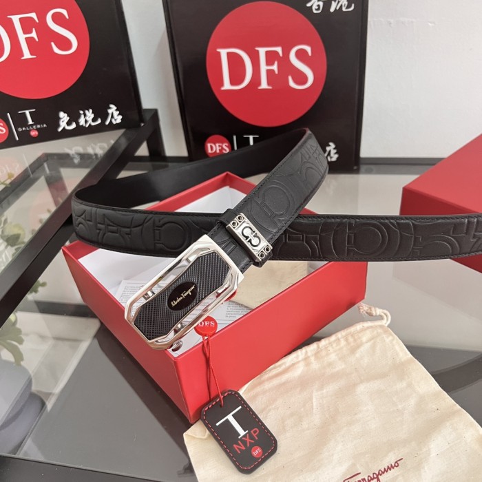 Streetwear Belt Ferragamo 320229 size:3.5cm