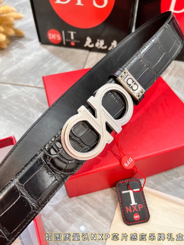 Streetwear Belt Ferragamo 319859 size:3.5cm