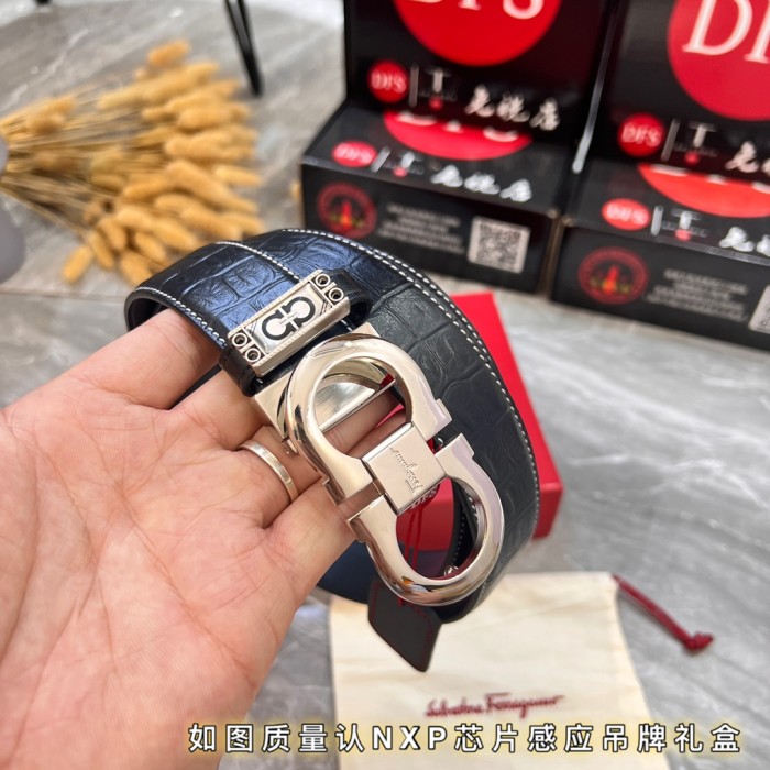 Streetwear Belt Ferragamo 320078 size:3.5cm