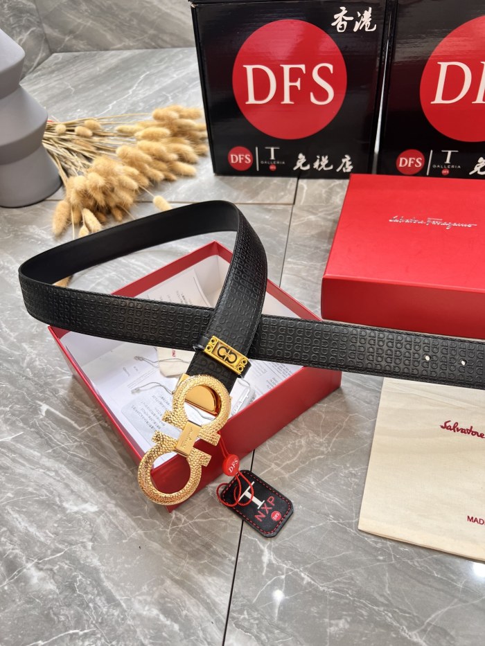 Streetwear Belt Ferragamo 319978 size:3.5cm
