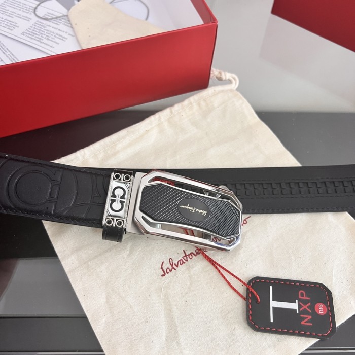Streetwear Belt Ferragamo 320229 size:3.5cm