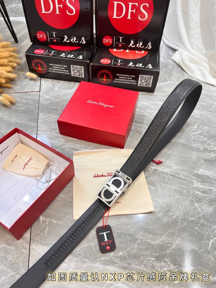 Streetwear Belt Ferragamo 319972 size:3.5cm