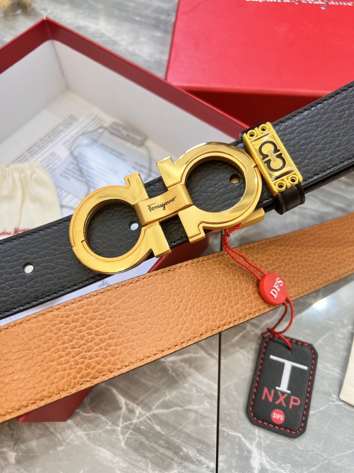 Streetwear Belt Ferragamo 319897 size:3.5cm