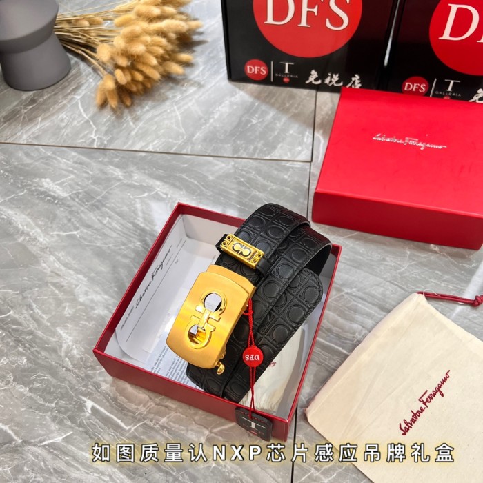 Streetwear Belt Ferragamo 320002 size:3.5cm