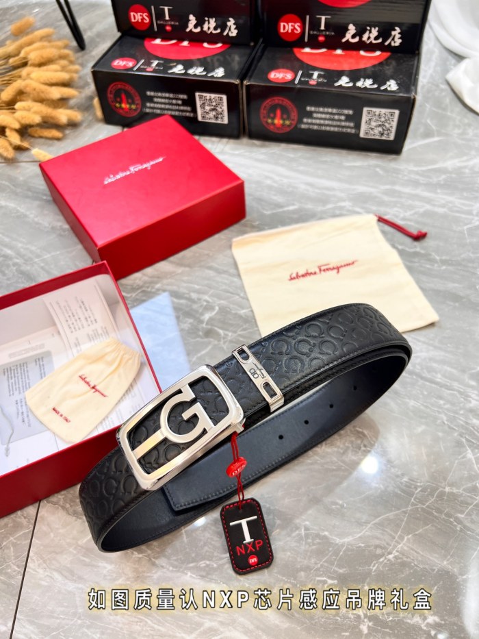 Streetwear Belt Ferragamo 320019 size:3.5cm