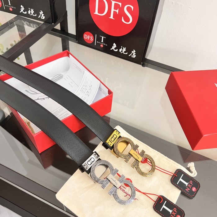 Streetwear Belt Ferragamo 320199 size:3.5cm