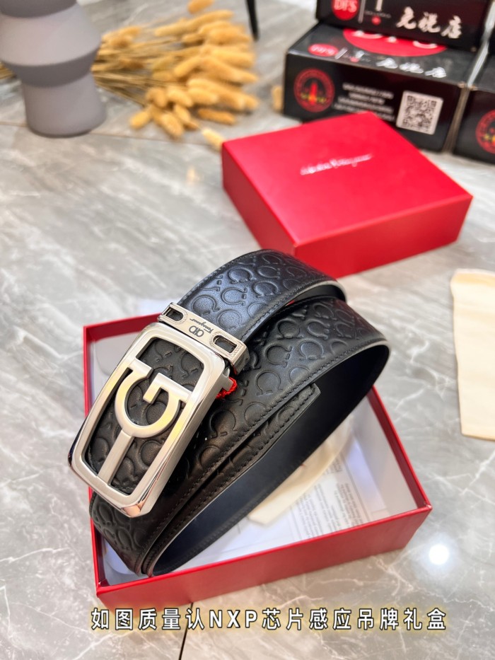 Streetwear Belt Ferragamo 320019 size:3.5cm