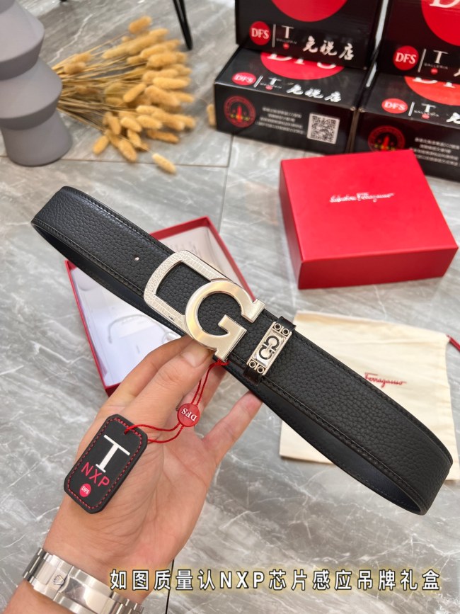 Streetwear Belt Ferragamo 320025 size:3.5cm