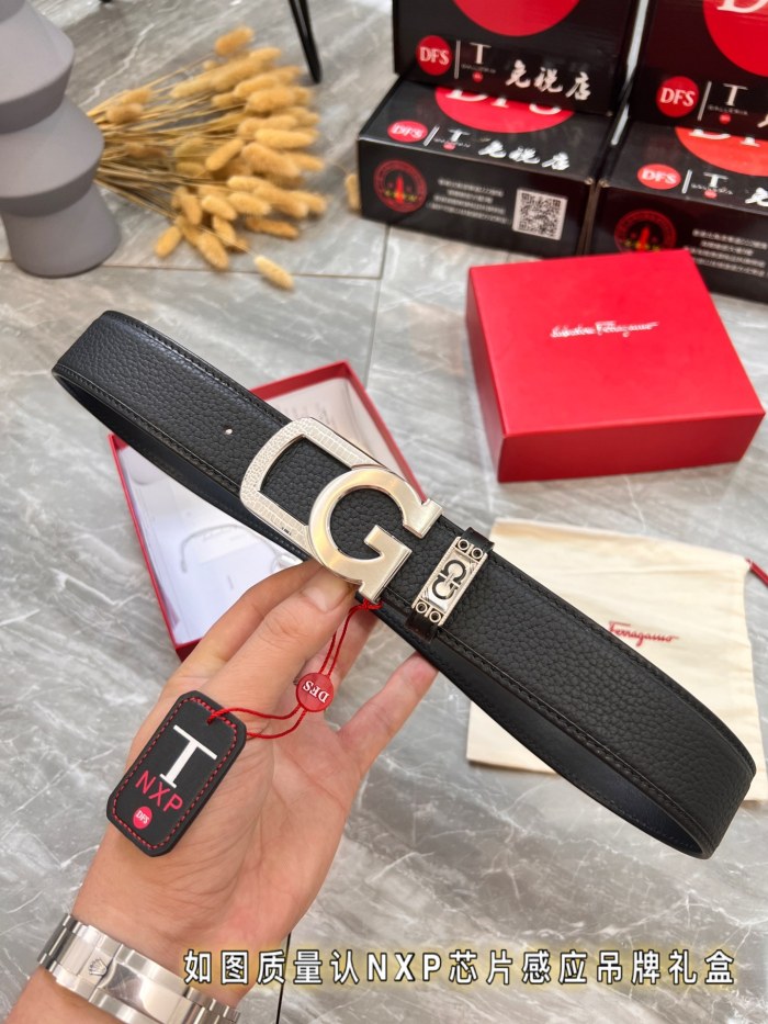 Streetwear Belt Ferragamo 320025 size:3.5cm