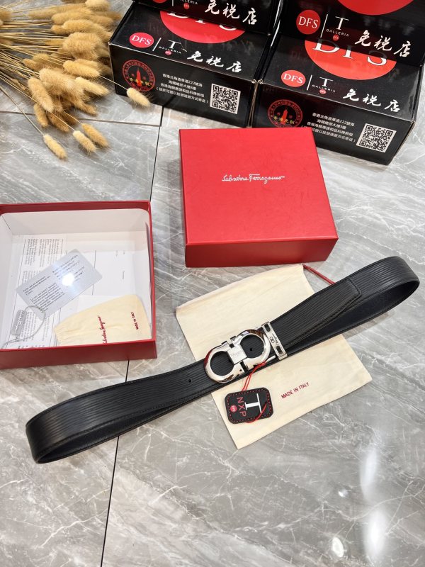 Streetwear Belt Ferragamo 319930 size:3.5cm