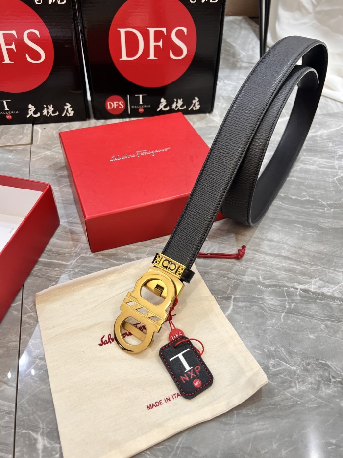 Streetwear Belt Ferragamo 319869 size:3.5cm