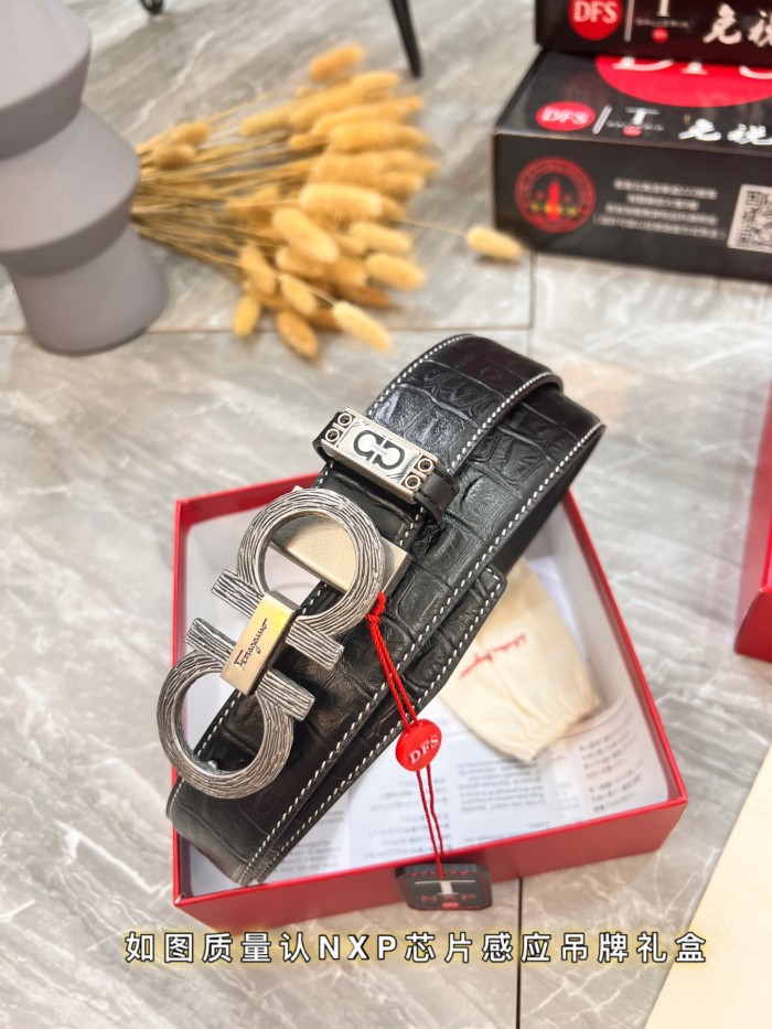 Streetwear Belt Ferragamo 319989 size:3.5cm