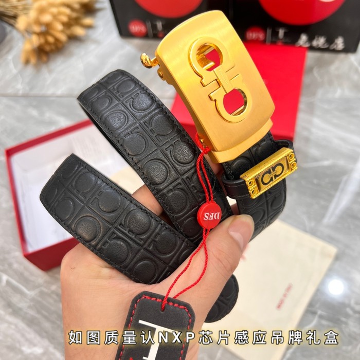 Streetwear Belt Ferragamo 320002 size:3.5cm