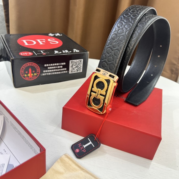 Streetwear Belt Ferragamo 320340 size:3.5cm