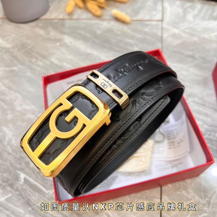 Streetwear Belt Ferragamo 320064 size:3.5cm
