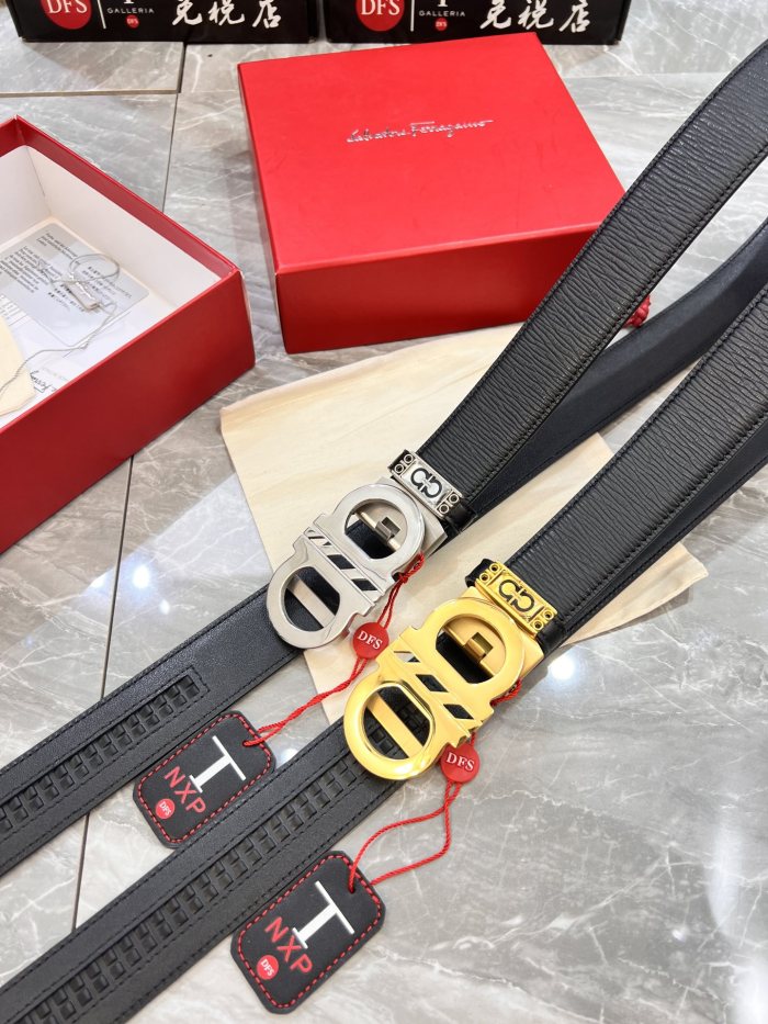 Streetwear Belt Ferragamo 319870 size:3.5cm