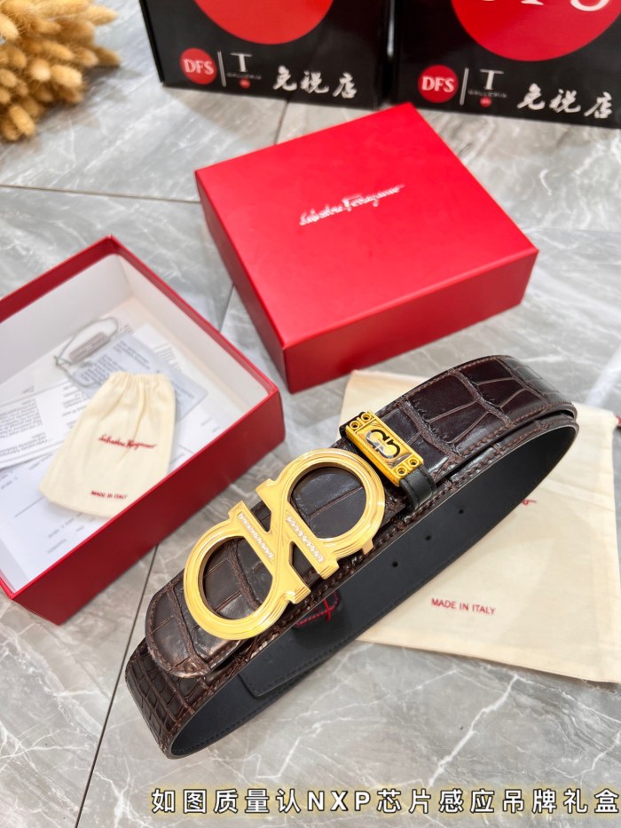 Streetwear Belt Ferragamo 319865 size:3.5cm