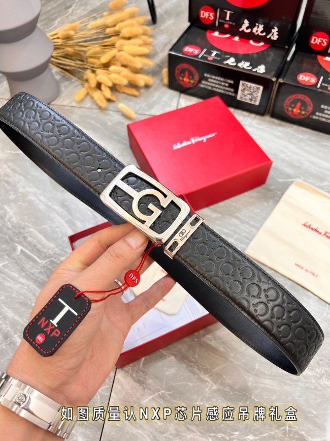 Streetwear Belt Ferragamo 320019 size:3.5cm