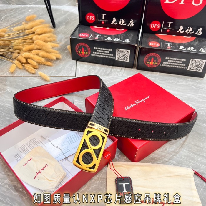 Streetwear Belt Ferragamo 320059 size:3.5cm