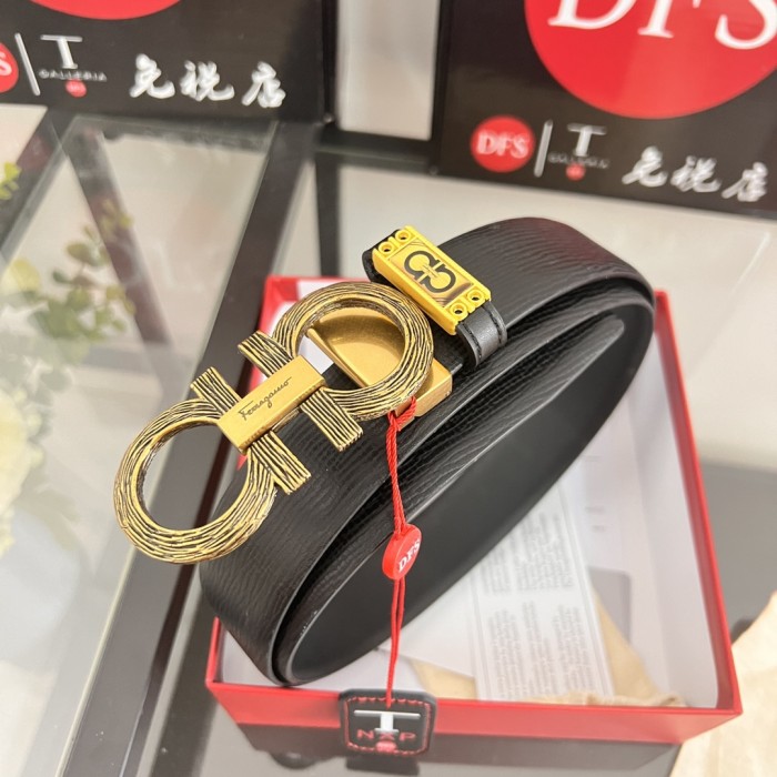 Streetwear Belt Ferragamo 320198 size:3.5cm