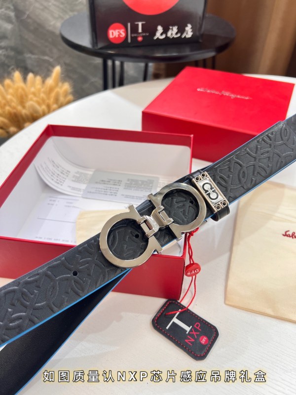 Streetwear Belt Ferragamo 320352 size:3.5cm