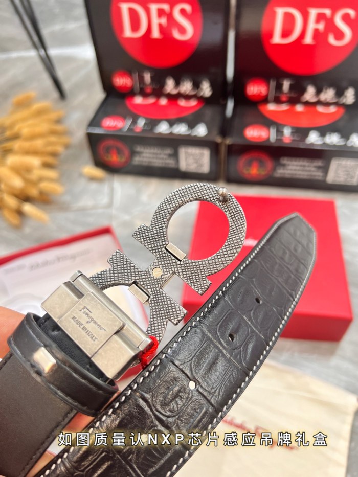 Streetwear Belt Ferragamo 319989 size:3.5cm