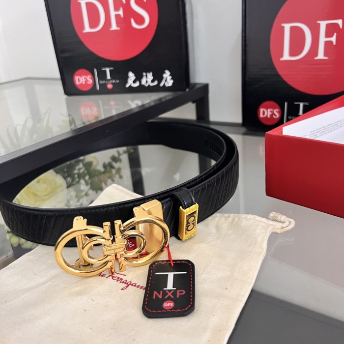 Streetwear Belt Ferragamo 320256 size:3.5cm