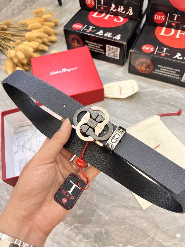 Streetwear Belt Ferragamo 319902 size:3.5cm