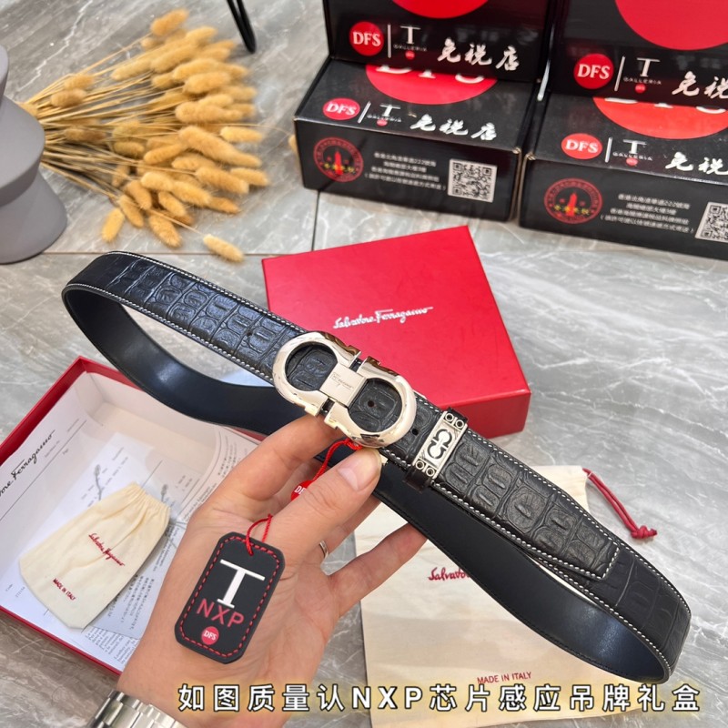 Streetwear Belt Ferragamo 320078 size:3.5cm