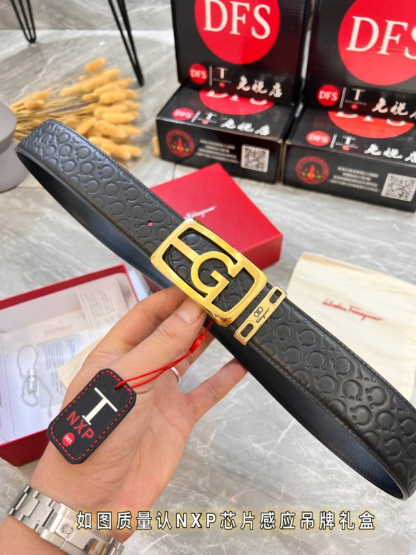 Streetwear Belt Ferragamo 320020 size:3.5cm