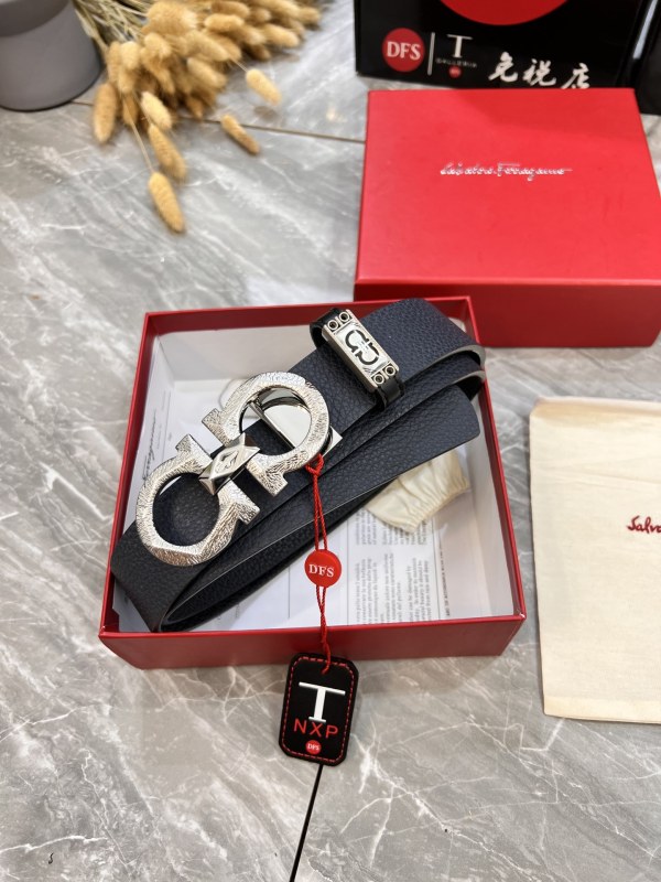 Streetwear Belt Ferragamo 319943 size:3.5cm