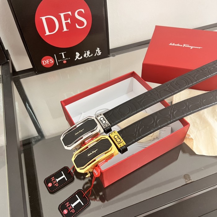 Streetwear Belt Ferragamo 320229 size:3.5cm