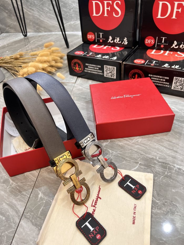 Streetwear Belt Ferragamo 319917 size:3.5cm