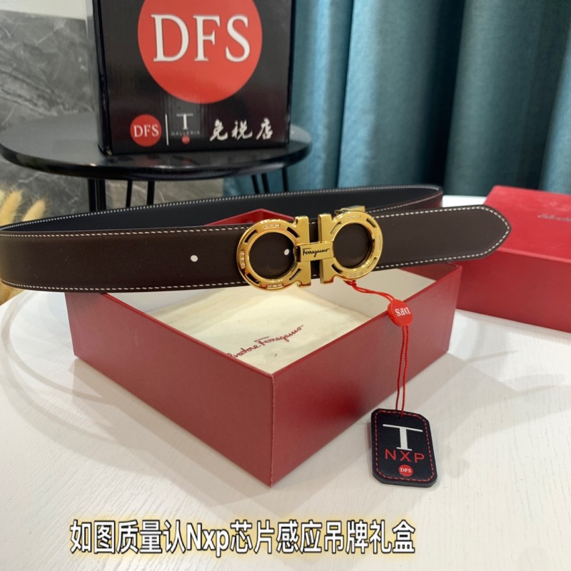 Streetwear Belt Ferragamo 319437 size:3.5cm