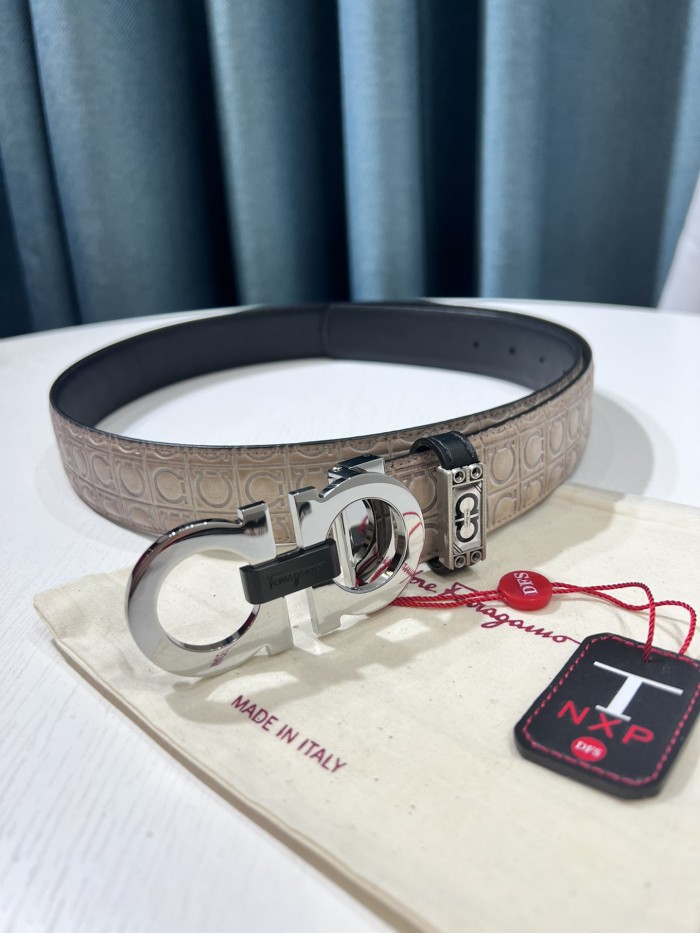 Streetwear Belt Ferragamo 319554 size:3.5cm