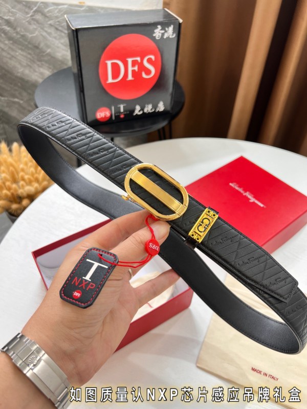 Streetwear Belt Ferragamo 319711 size:3.5cm