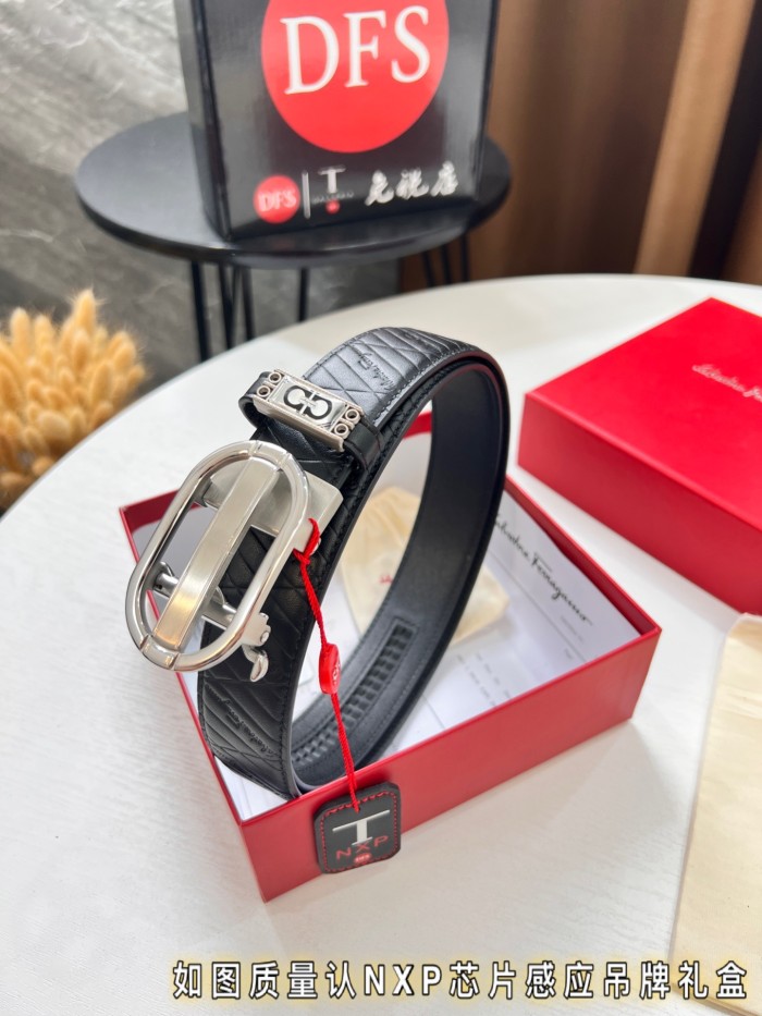 Streetwear Belt Ferragamo 319712 size:3.5cm