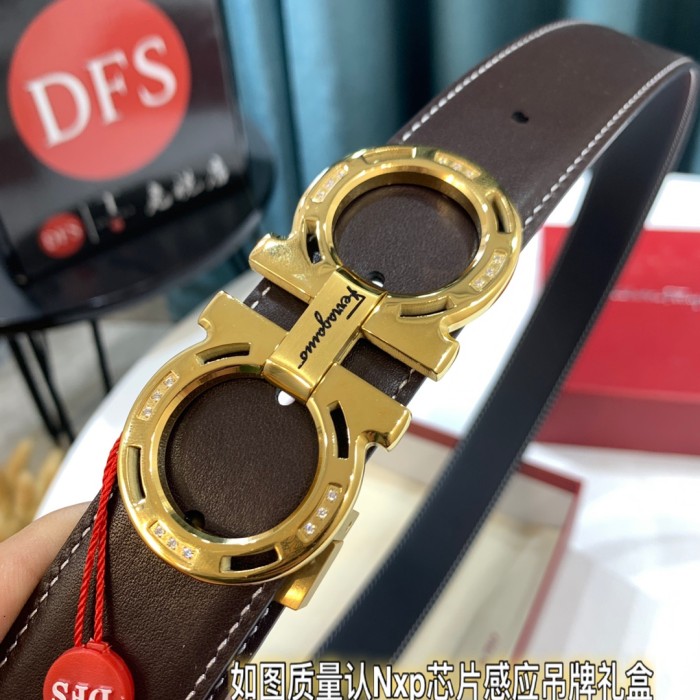 Streetwear Belt Ferragamo 319437 size:3.5cm