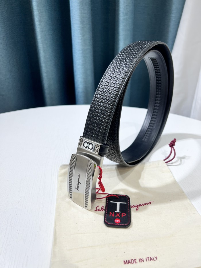 Streetwear Belt Ferragamo 319649 size:3.5cm