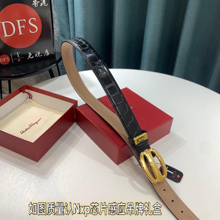 Streetwear Belt Ferragamo 319449 size:3.5cm