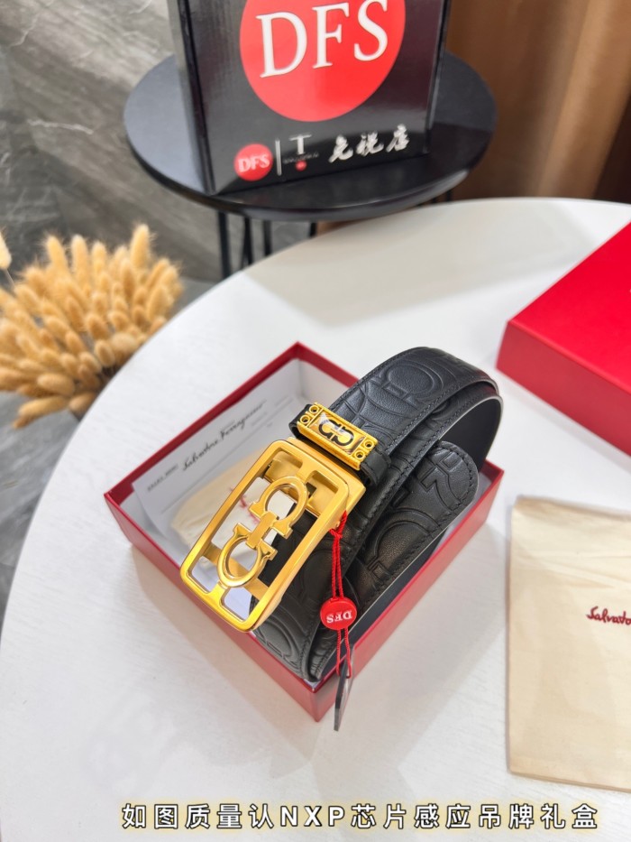 Streetwear Belt Ferragamo 319754 size:3.5cm