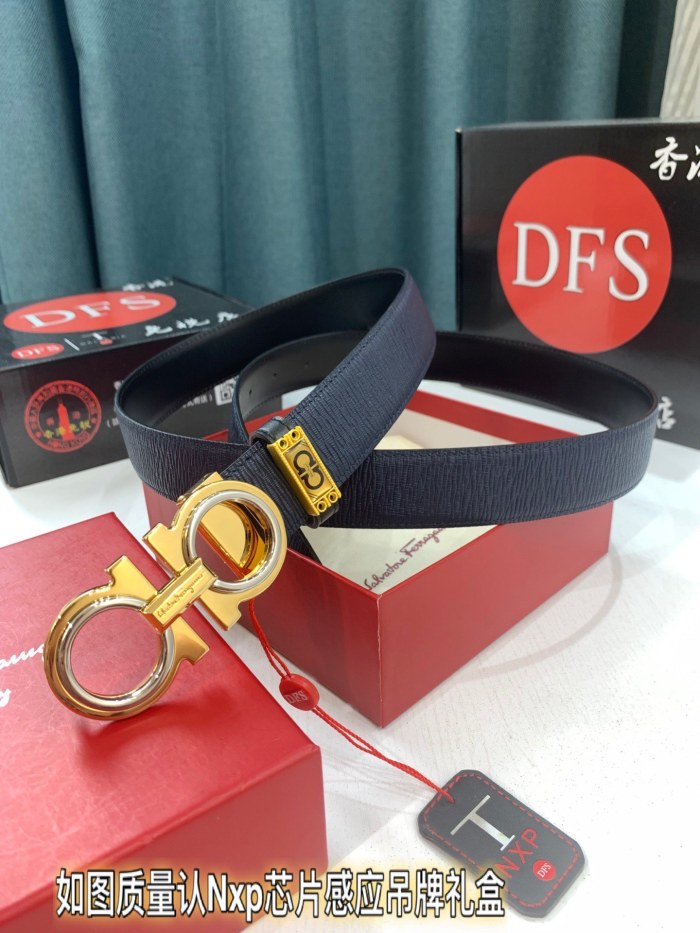Streetwear Belt Ferragamo 319531 size:3.5cm