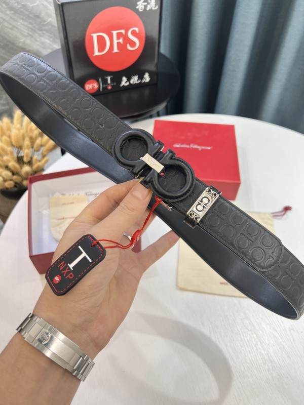 Streetwear Belt Ferragamo 319579 size:3.5cm