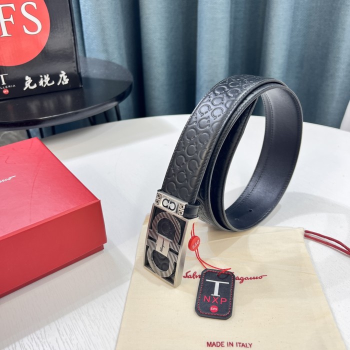 Streetwear Belt Ferragamo 319732 size:3.5cm