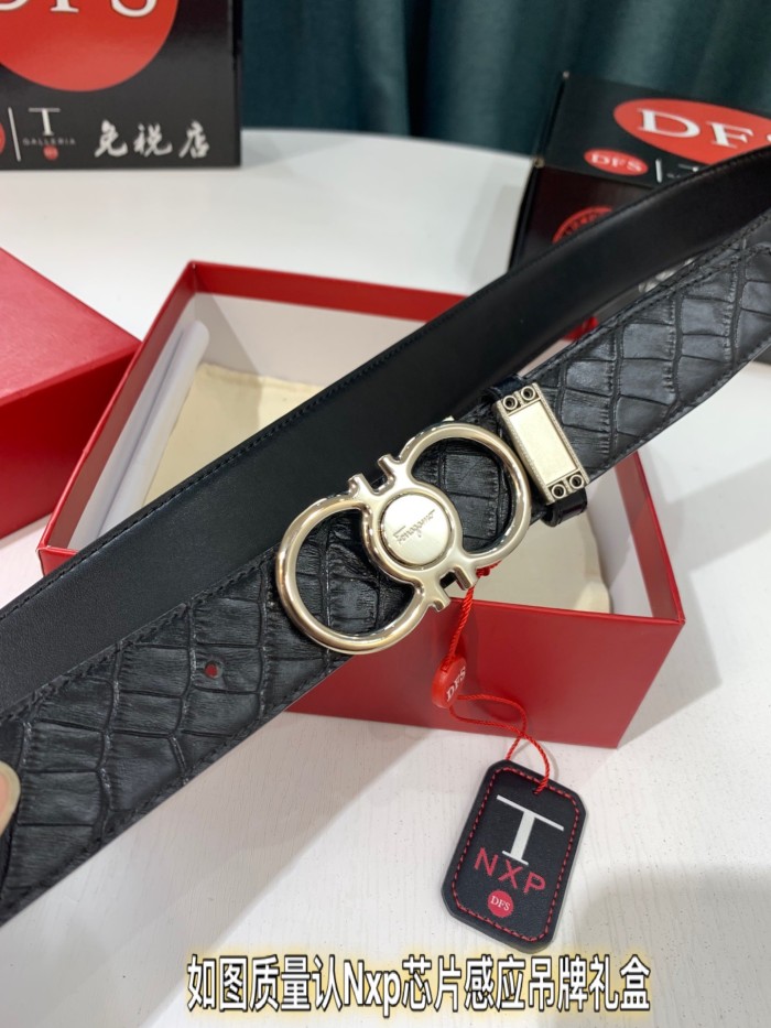 Streetwear Belt Ferragamo 319497 size:3.5cm